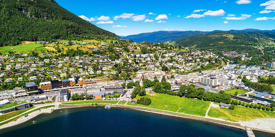 Basking in excellent views on the Voss Gondola