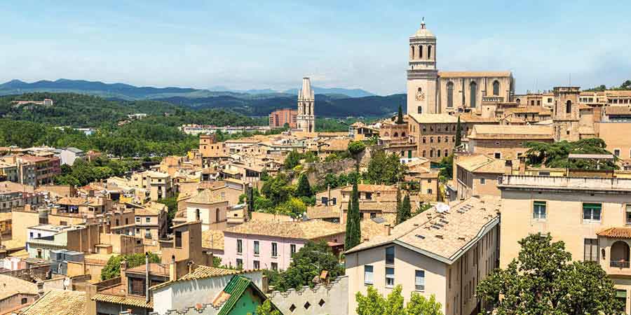 Exploring the historic old town of Girona